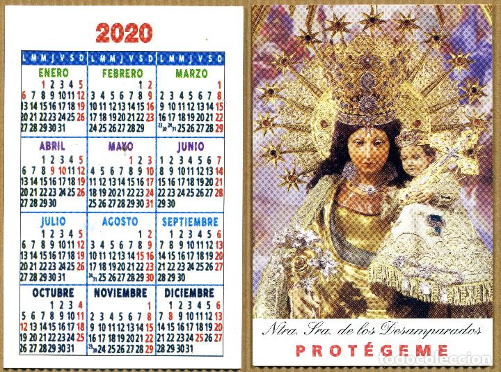 Colecionismo Calend&aacute;rios: CALENDARIO BOLSILLO NTRA. SRA. DE LOS DESAMPARADOS 2020