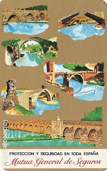 Colecionismo Calend&aacute;rios: CALENDARIO BOLSILLO - A&Ntilde;O 1980 - mutua general de seguros - espa&ntilde;a - puentes