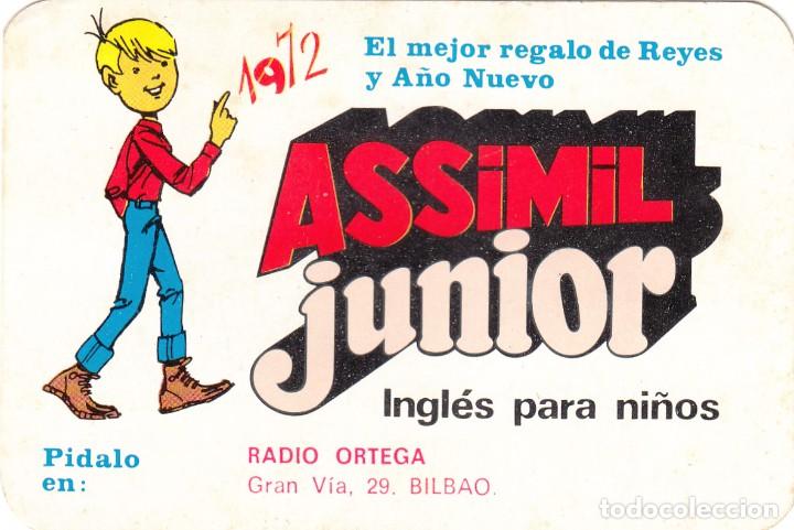 Collezionismo Calendari: CALENDARIO BOLSILLO 1972: ASSIMIL JUNIOR - RADIO ORTEGA BILBAO