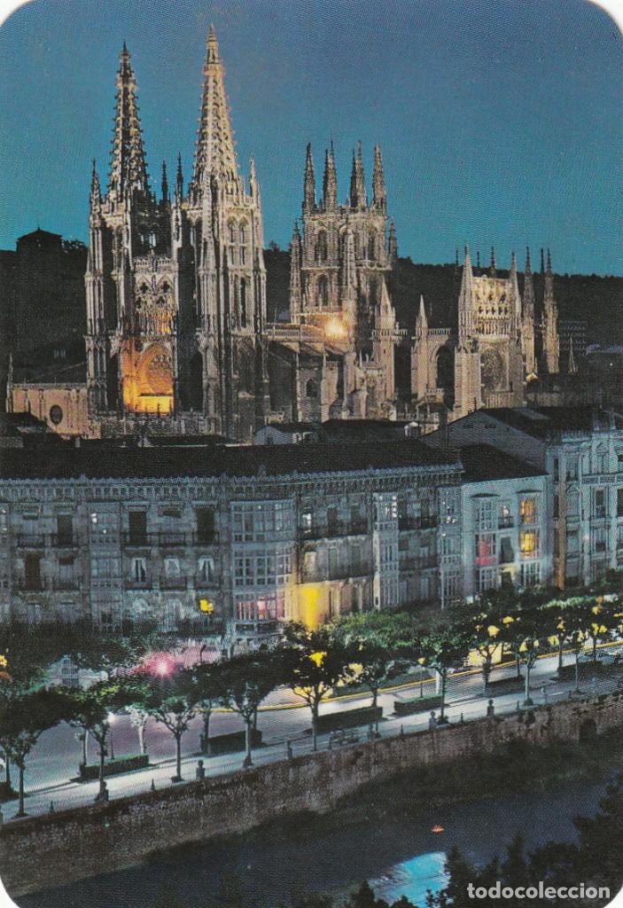 Coleccionismo Calendarios: CALENDARIO BOLSILLO 1975: BURGOS - AVENIDA DEL GENERALISIMO Y CATEDRAL