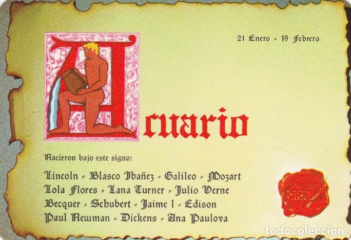 Colecionismo Calend&aacute;rios: CALENDARIO bolsillo - A&Ntilde;O 1972 - AUTO-ESCUELA SAN MIGUEL - VENDRELL - HOROSCOPO ACUARIO - NUEVO
