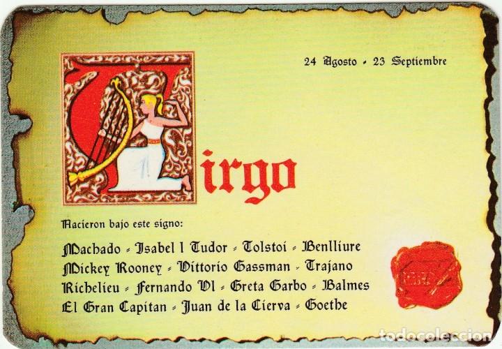 Collezionismo Calendari: CALENDARIO bolsillo - A&Ntilde;O 1972 - AUTO-ESCUELA SAN MIGUEL - VENDRELL - HOROSCOPO VIRGO - NUEVO