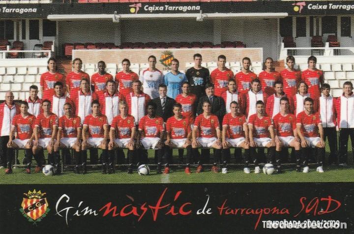 Collezionismo Calendari: CALENDARIO bolsillo - A&Ntilde;O 2009 - GIMNASTIC TARRAGONA TEMPORADA 2008 / 2009 - PUB. OLEALSA - NUEVO