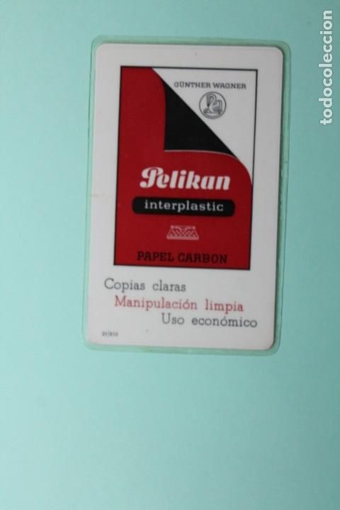 Coleccionismo Calendarios: CALENDARIO PLASTIFICADO DE BOLSILLO. A&Ntilde;O 1970. PELIKAN CINTAS MECANOGRAFICAS. INTERPLASTIC.
