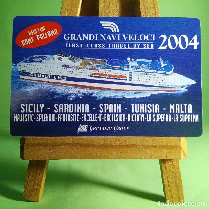 Sammeln von Kalendern: CALENDARIO DE BOLSILLO - BARCOS - GRADI NAVI VELOCI - ITALIA 2004 - T1