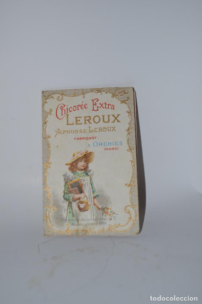 Coleccionismo calendarios: CALENDARO DE ACHICORIA LEROUX EN FRANCES DE 1976