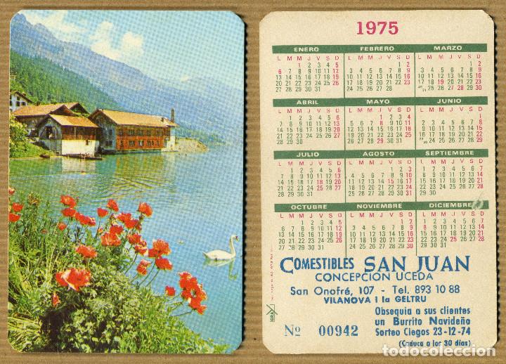 Coleccionismo Calendarios: CALENDARIOS BOLSILLO PANORAMICA NATURALEZA 1975
