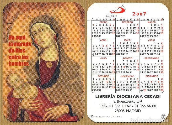 Coleccionismo Calendarios: Calendarios Bolsillo - SAN PABLO LIBRERIA DIOCESANA 2007