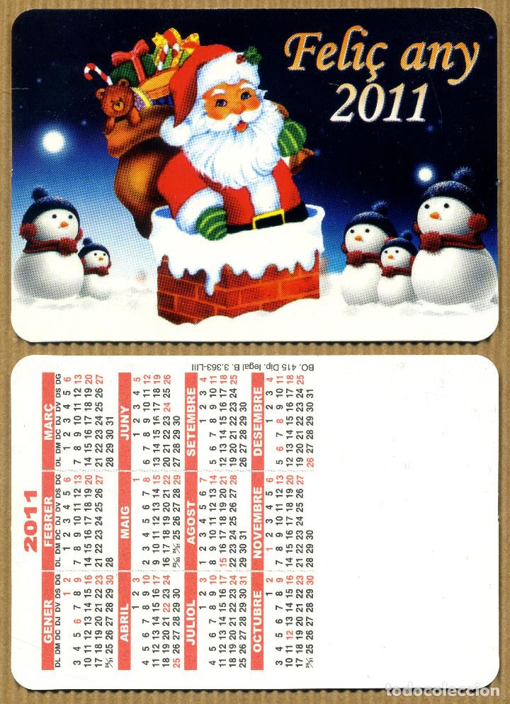 Coleccionismo Calendarios: CALENDARIOS BOLSILLO NAVIDAD - FELIZ A&Ntilde;O 2011 CATALAN