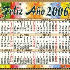 Coleccionismo Calendarios: CALENDARIOS BOLSILLO NAVIDAD - FELIZ AÑO 2006