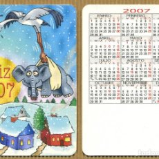 Coleccionismo Calendarios: CALENDARIOS BOLSILLO NAVIDAD - FELIZ AÑO 2007
