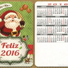 Coleccionismo Calendarios: CALENDARIOS BOLSILLO NAVIDAD - FELIZ AÑO 2016