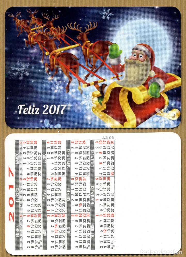 Coleccionismo Calendarios: CALENDARIOS BOLSILLO NAVIDAD - FELIZ A&Ntilde;O 2017