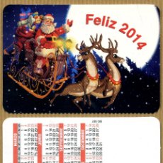 Coleccionismo Calendarios: CALENDARIOS BOLSILLO NAVIDAD - FELIZ AÑO 2014