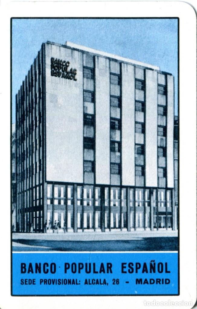 Colecionismo Calend&aacute;rios: Calendario de bolsillo - BANCO POPULAR ESPA&Ntilde;OL- FOURNIER - A&ntilde;o 1963