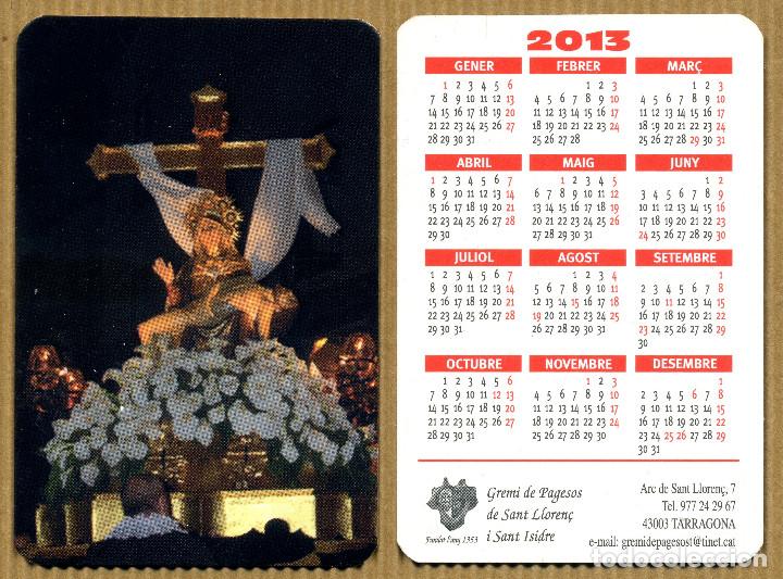 Coleccionismo Calendarios: Calendarios Bolsillo - GERMANDAT DEL SANT ECCE-HOMO TARRAGONA 2013