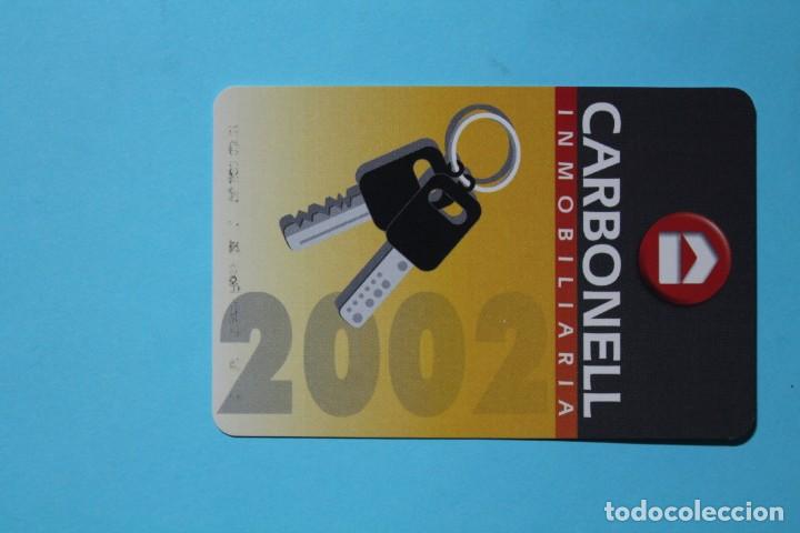 Coleccionismo calendarios: CALENDARIO FOURNIER. CARBONELL INMOBILIARIA. VER INSCRIPCION AL PIE DEL REVERSO. A&Ntilde;O 2002.