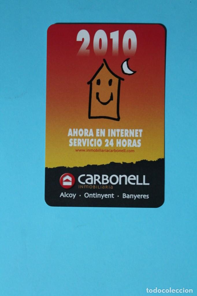 Coleccionismo calendarios: CALENDARIO FOURNIER. CARBONELL INMOBILIARIA. A&Ntilde;O 2010. ALCOY - ONTINYENT - BANYERES.