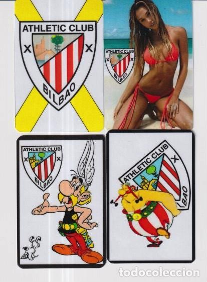 Coleccionismo Calendarios: CUATRO CALENDARIOS PLASTIFICADOS DE F&Uacute;TBOL ATHLETIC BILBAO DEL A&Ntilde;O 2021 CON PUBLICIDAD ESP