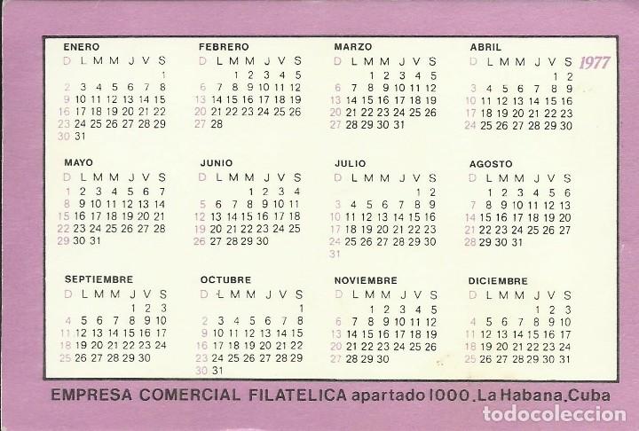 Coleccionismo calendarios: CALENDARIO 1977. eccfil. Cuba. - Foto 2