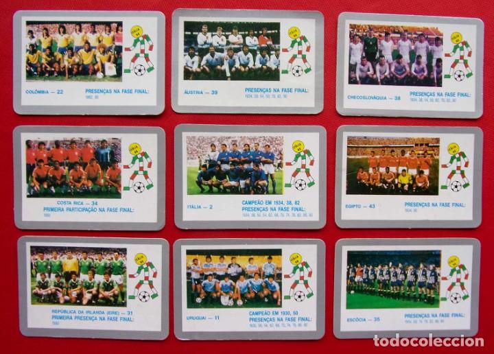Colecionismo Calend&aacute;rios: 9 CALENDARIOS NO FOURNIER. MUNDIAL ITALIA 1990.