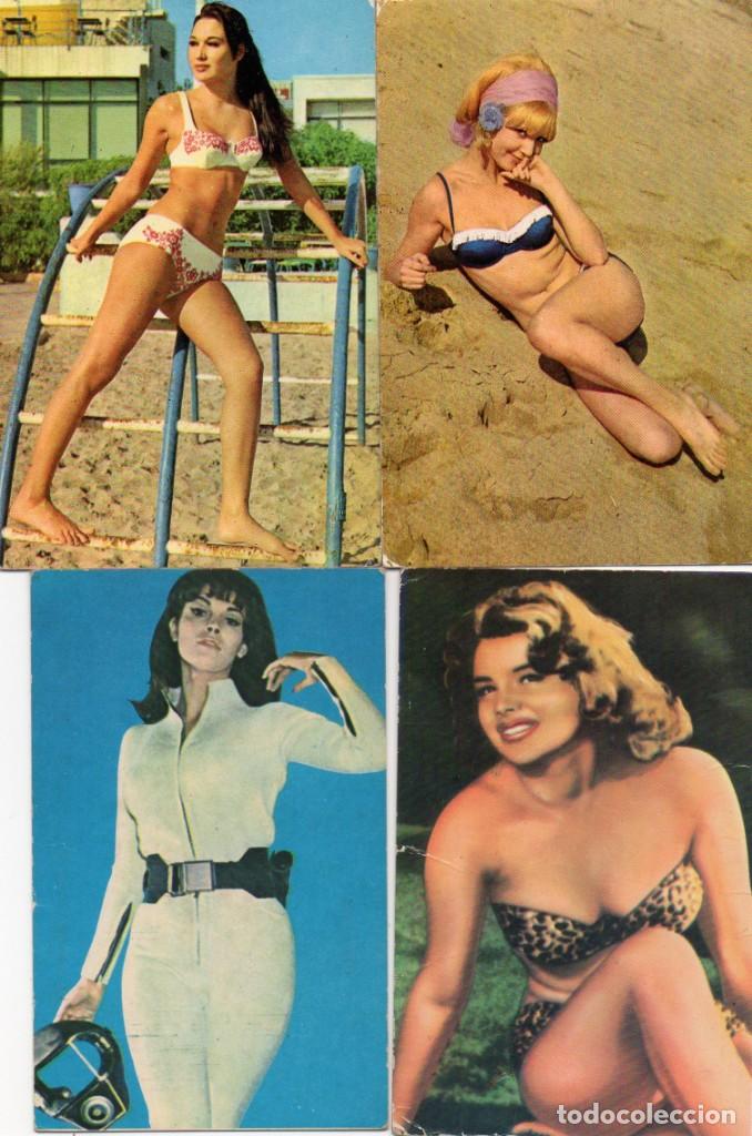 Coleccionismo calendarios: calendario de Chicas 2000 - 4 TARJETAS - PUBLICIDAD PISTOLAS MASSTER