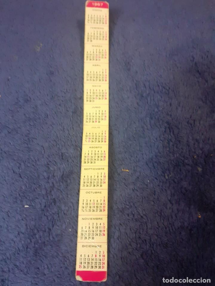 Coleccionismo calendarios: calendario de 1967 en forma de marcapaginas - Foto 2