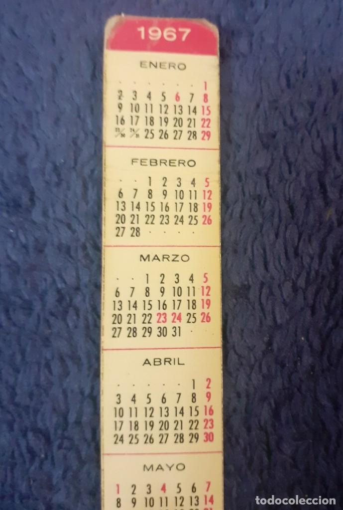 Coleccionismo calendarios: calendario de 1967 en forma de marcapaginas - Foto 3