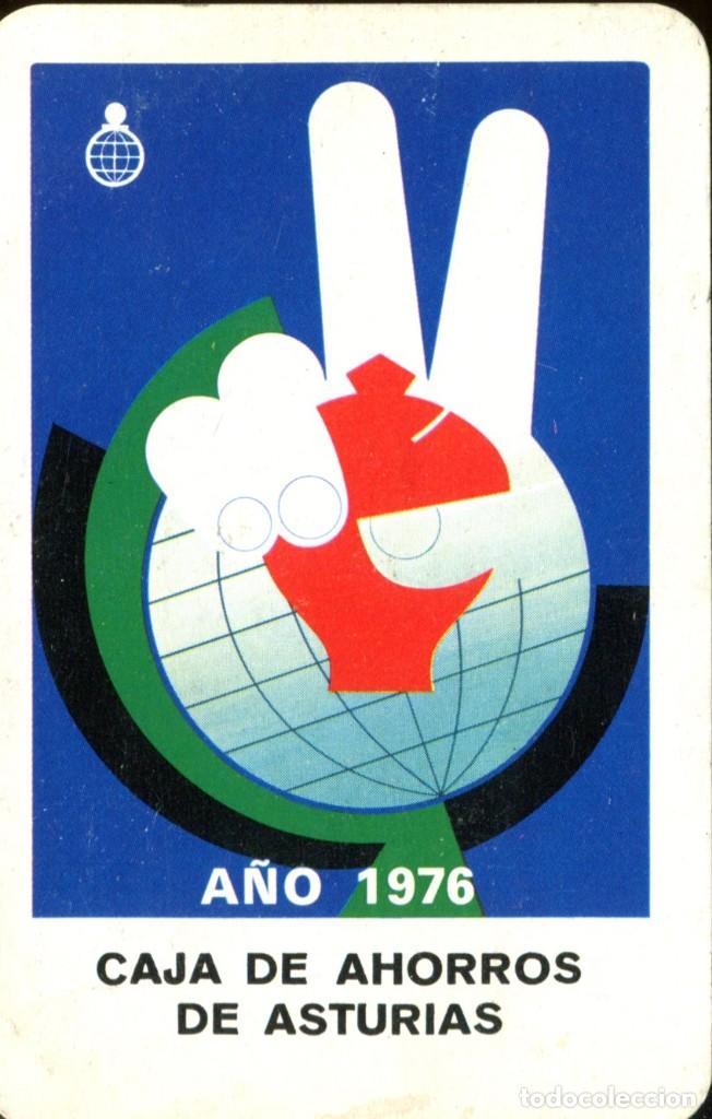 Coleccionismo calendarios: calendario fournier 1976 CAJA DE AHORROS DE ASTURIAS