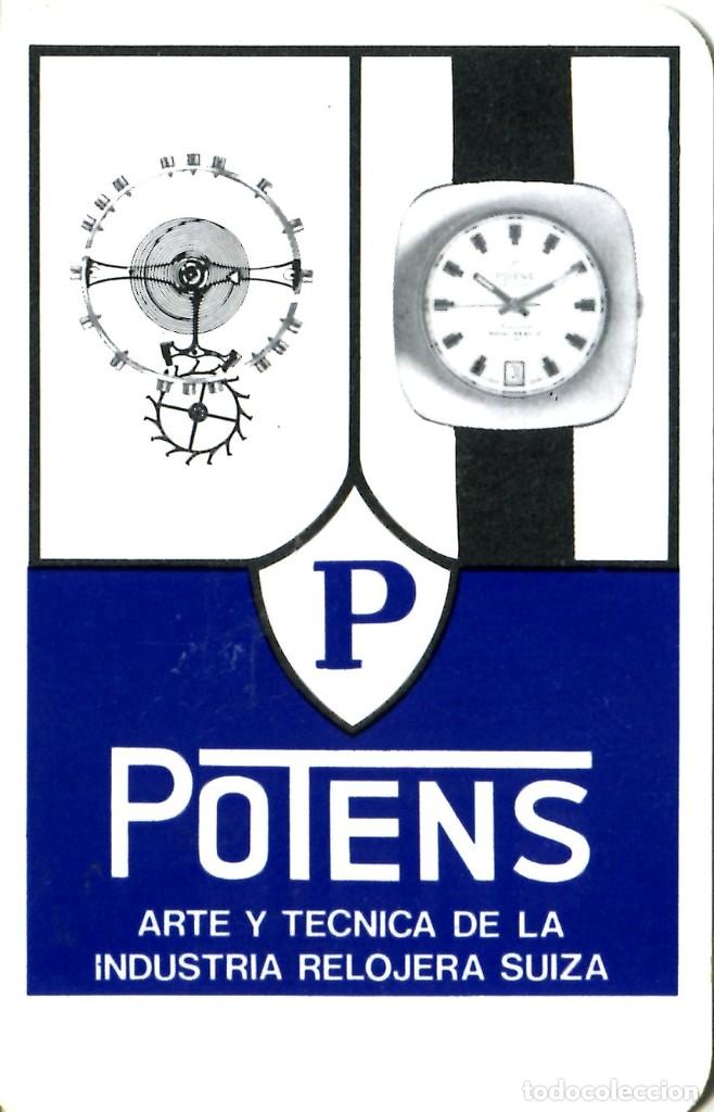 Coleccionismo calendarios: CALENDARIO PUBLICITARIO - 1972 - RELOJ POTENS TIPO FOURNIER