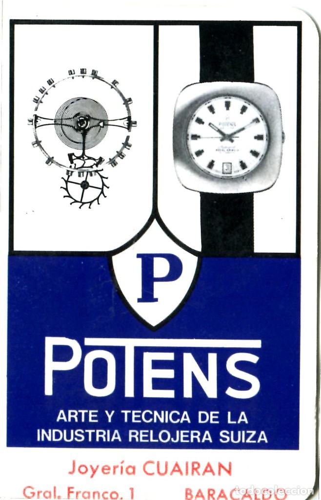 Coleccionismo calendarios: CALENDARIO A&Ntilde;O 1972 - RELOJ POTENS - JOYERIA CUAIRAN (BARACALDO-VIZCAYA) TIPO FOURNIER