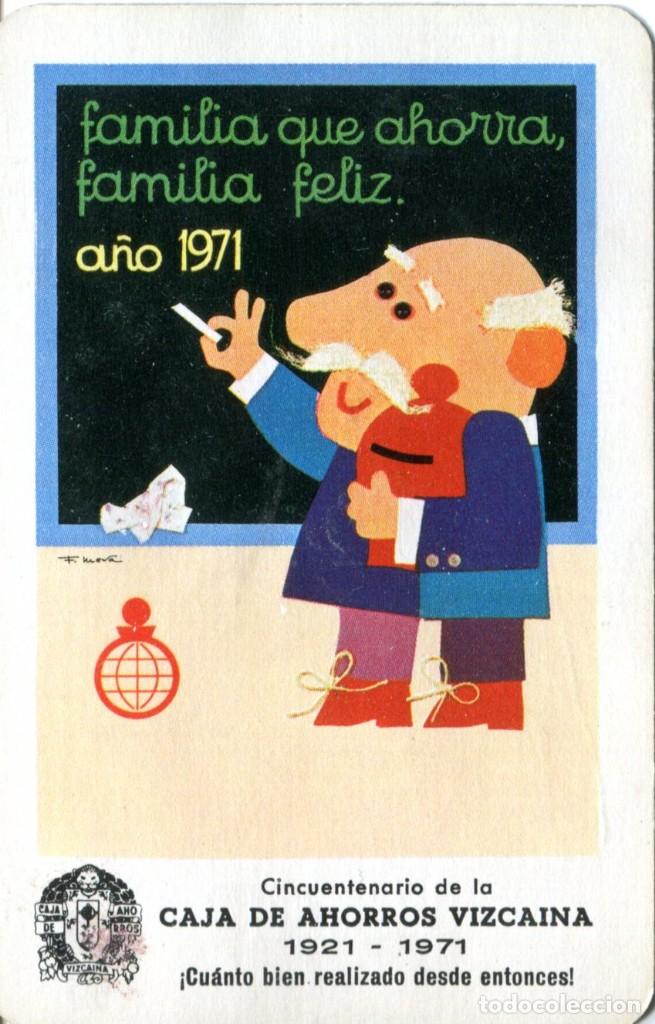Coleccionismo calendarios: CALENDARIO FOURNIER CAJA DE AHORROS VIZCAINA 1971 Ver fotos