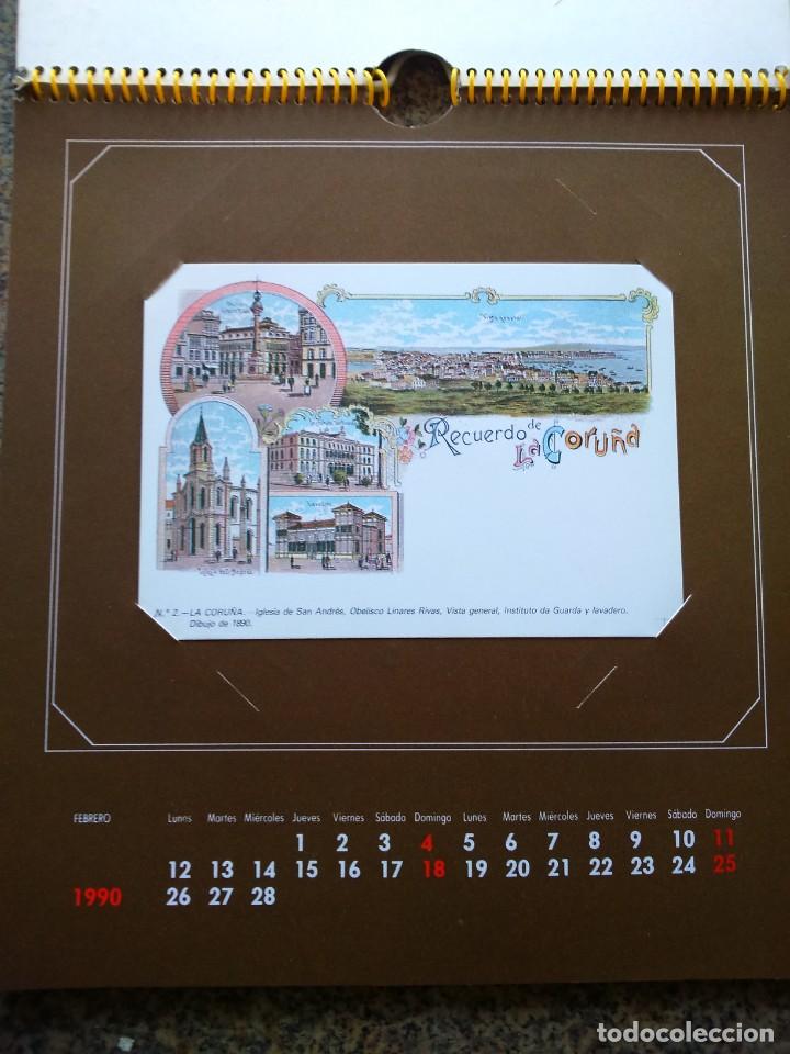 Coleccionismo Calendarios: CALENDARIO 1990 -- LA CORU&Ntilde;A -- CON 12 REPRODUCIONES DE POSTALES ANTIGUAS DE CORU&Ntilde;A --
