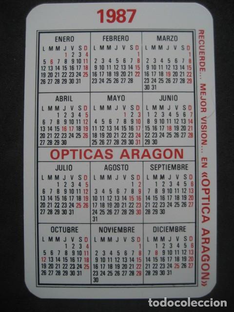 Coleccionismo calendarios: CALENDARIO OPTICA ARAGON 1987 - Foto 2