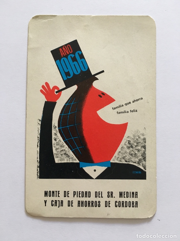 Coleccionismo Calendarios: Calendario fournier 1966, caja CORDOBA Cajasur