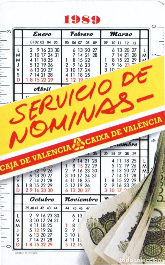 Coleccionismo calendarios: CALENDARIO DE BOLSILLO - FOURNIER - 1989 - CAJA DE AHORROS DE VALENCIA - SERVICIO DE NOMINAS