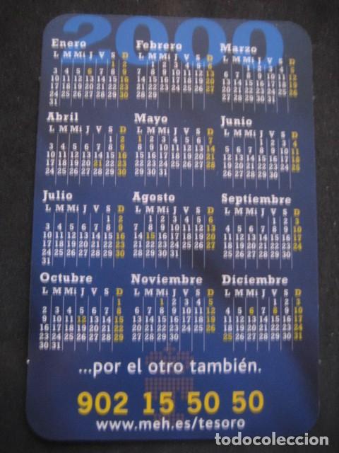Coleccionismo calendarios: CALENDARIO TESORO PUBLICO 2000 - Foto 2