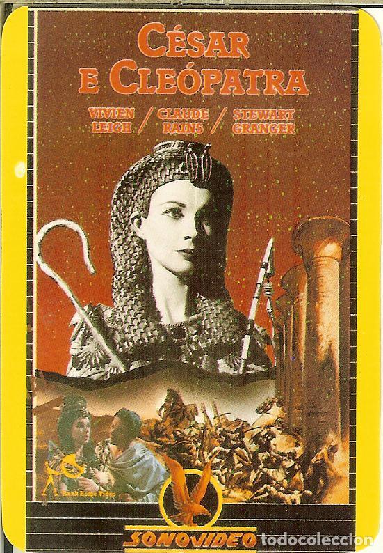 Coleccionismo Calendarios: CALENDARIO DE PORTUGAL - 1990 - CINE - C&Eacute;SAR Y CLEOPATRA