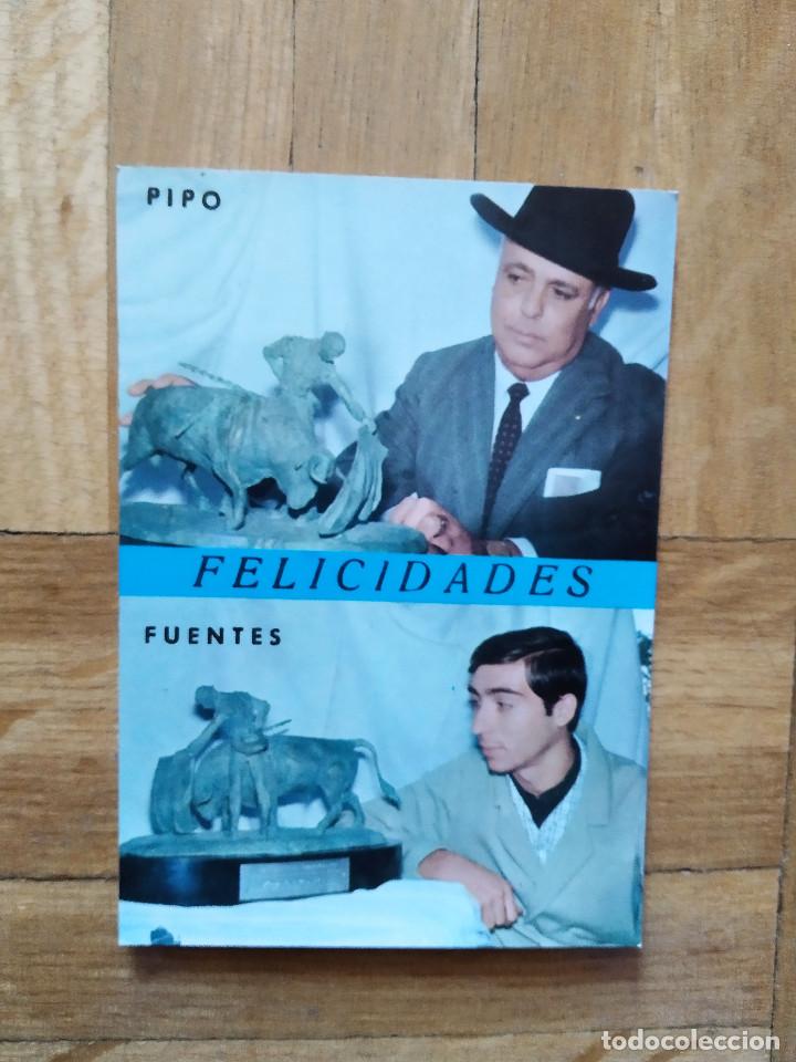 Coleccionismo calendarios: CALENDARIO PUBLICITARIO. TAURINO. TOROS. TOREROS. FELICIDADES PIPO. FUENTES. A&Ntilde;O 1967. VER FOTOS