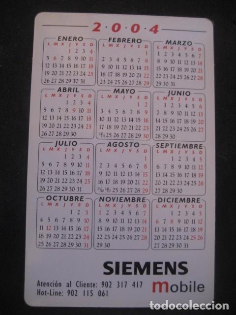 Coleccionismo calendarios: CALENDARIO TELEFONO SIEMENS MOBILE 2004 - Foto 2