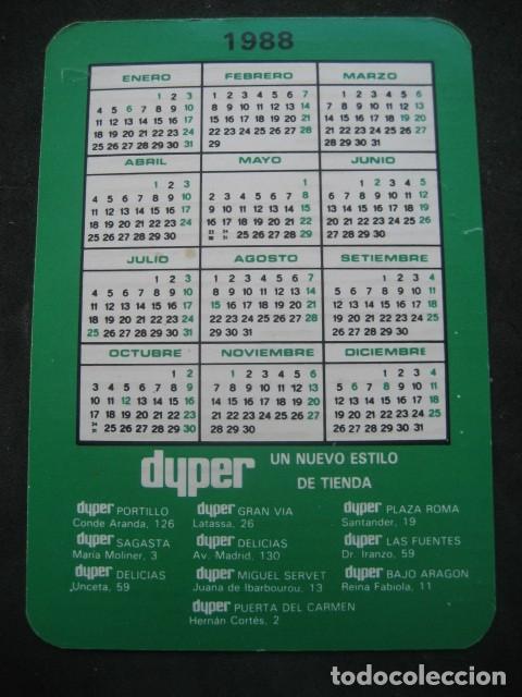 Coleccionismo calendarios: CALENDARIO DYPER 1988 - Foto 2