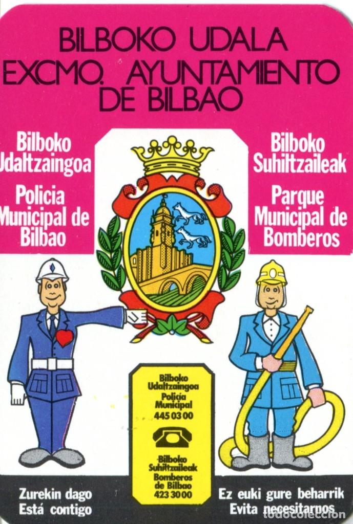 Colecionismo Calend&aacute;rios: CALENDARIO PUBLICITARIO - 1983 - AYUNTAMIENTO DE BILBAO - POLIC&Iacute;A MUNICIPAL Y BOMBEROS