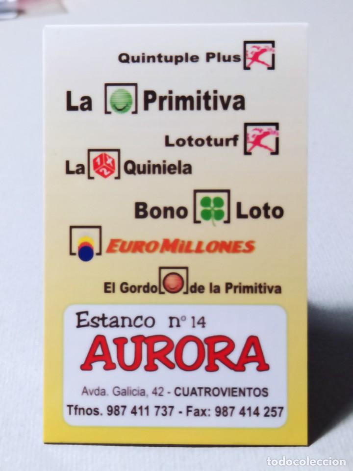 Coleccionismo calendarios: CALENDARIO PUBLICITARIO ESTANCO 14 PONFERRADA - AURORA 2011