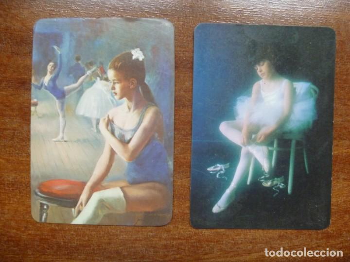Coleccionismo calendarios: CALENDARIOS BALLET 1978 Y 1986 BAILARINA SENSUAL