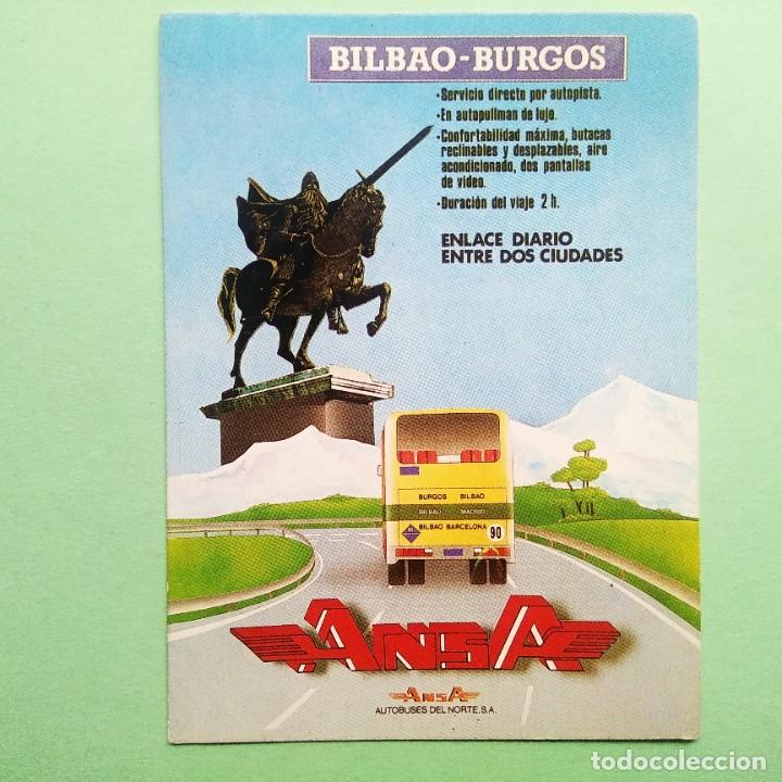 Coleccionismo Calendarios: CALENDARIO * ANSA 1988 * AUTOBUSES DEL NORTE BILBAO BURGOS . TRANSPORTES . T4