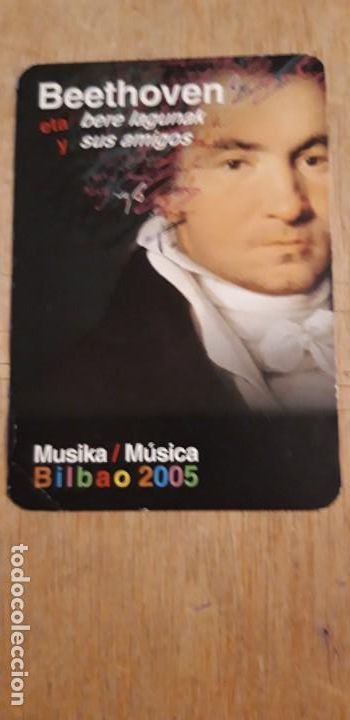 Coleccionismo Calendarios: 1 CALENDARIO DE ** .MUSICA BILBAO . BEETHOVEN .** VASCO Y CASTELLANO A&Ntilde;O 2005