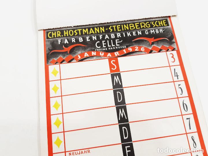 Coleccionismo calendarios: Calendario Hostmann Steinbergsche. 1926. - Foto 7