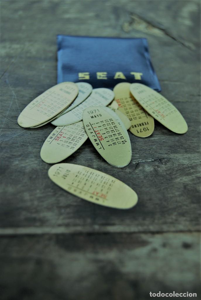 Collectionnisme Calendriers: CURIOSO CALENDARIO DE CHAPA SEAT 1971 COMPLETO