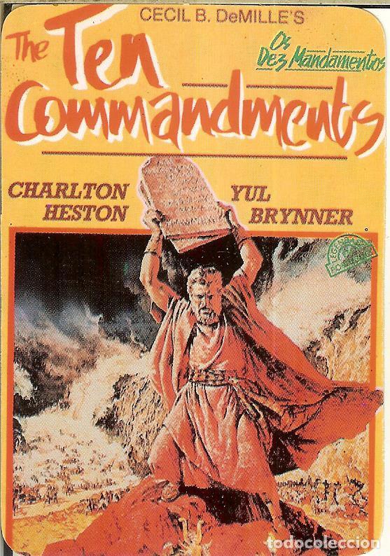 Coleccionismo Calendarios: CALENDARIO DE PORTUGAL CINE - 1991 - LOS DIEZ MANDAMIENTOS - CHARLTON HESTON