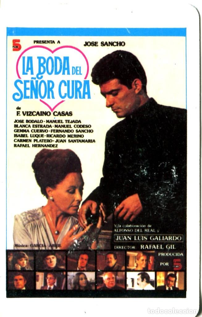 Coleccionismo calendarios: Calendario Fournier de cine - la Boda del Se&ntilde;or Cura A&Ntilde;O 1980